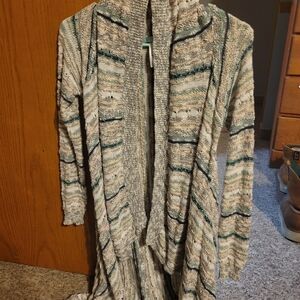 Maurices Multicolor Open-Front Cardigan